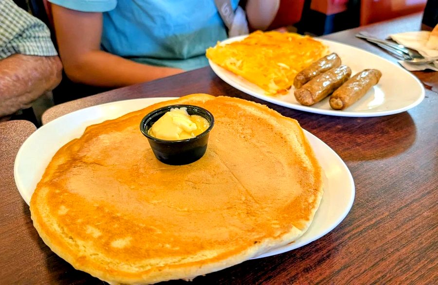 Cook's Cakes — legendary 11-inch pancakes at Cook's Kitchen